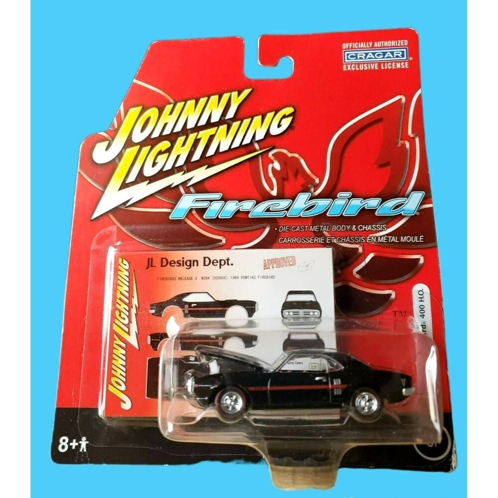 2005 Johnny Lightning FIREBIRD 1968 PONTIAC FIREBIRD 400 H.Q. Black 1:64 No. 94